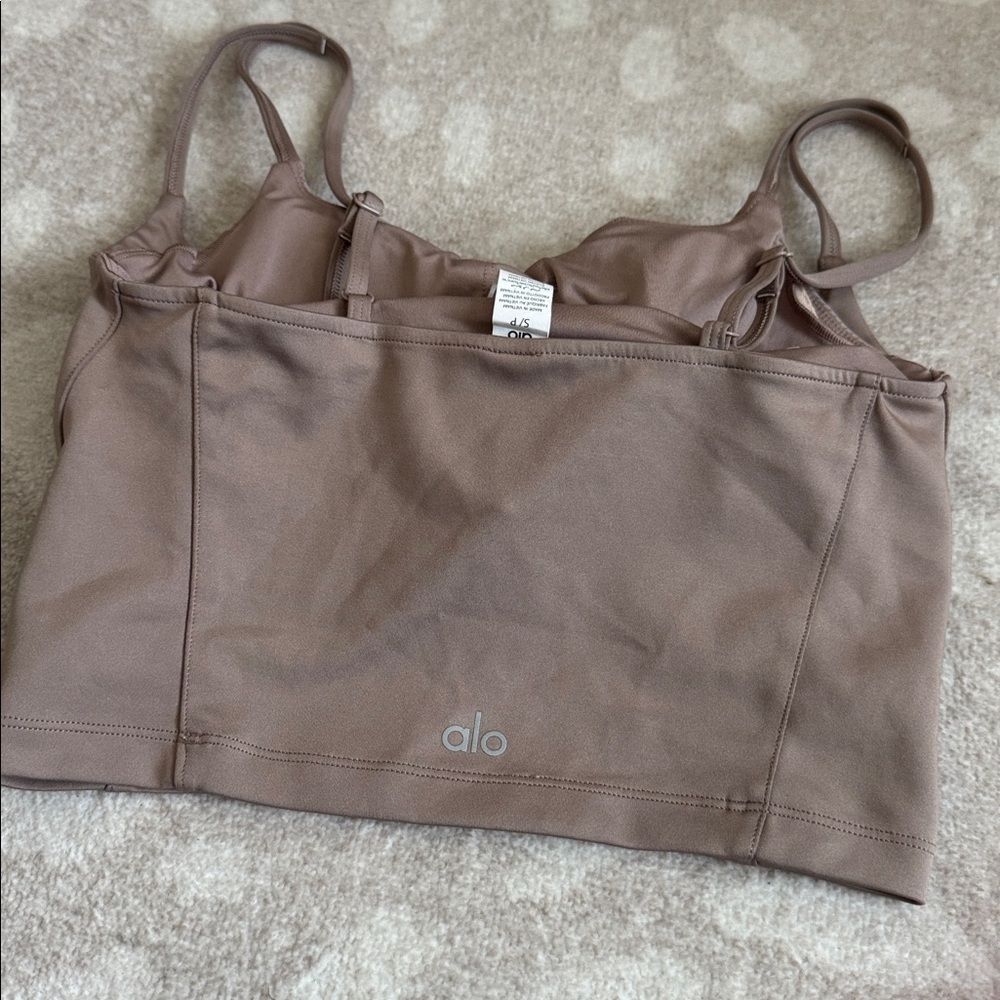 Women's Taupe Bralette Alo small - Picture 2 of 3